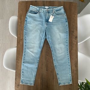 Brand new, never worn, Good American Good Girl High-Rise Jeans, Blue, Size 14